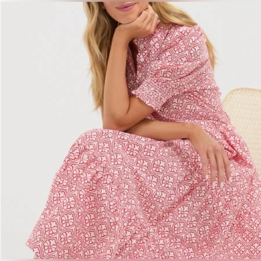 Hyacinth House Quatrefoil Bennett Maxi Dress (Tuckernuck)
